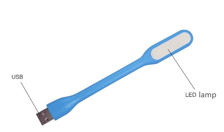 Portable USB LED Light Flexible Silicone 5V 1.2A mini usb led lamp